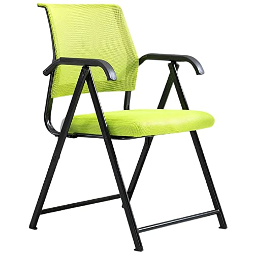 Chaise de bureau ergonomique pliable verte idéale pour le télétravail en studio