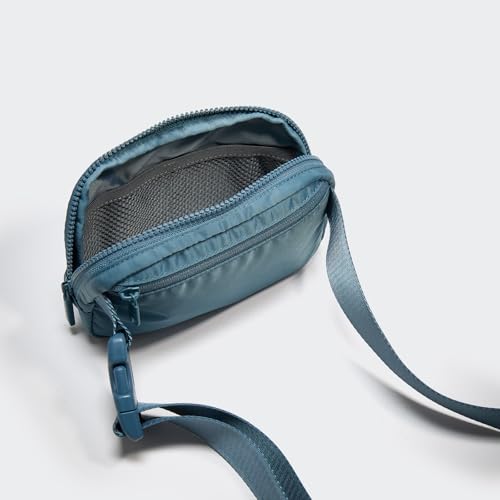 Image of Pander Two Way Zipper Fanny Pack Nylon Everywhere Belt Bag for Women, Water Repellent Waist Packs, Crossbody Bags with Adjustable Strap (Indigo Blue).