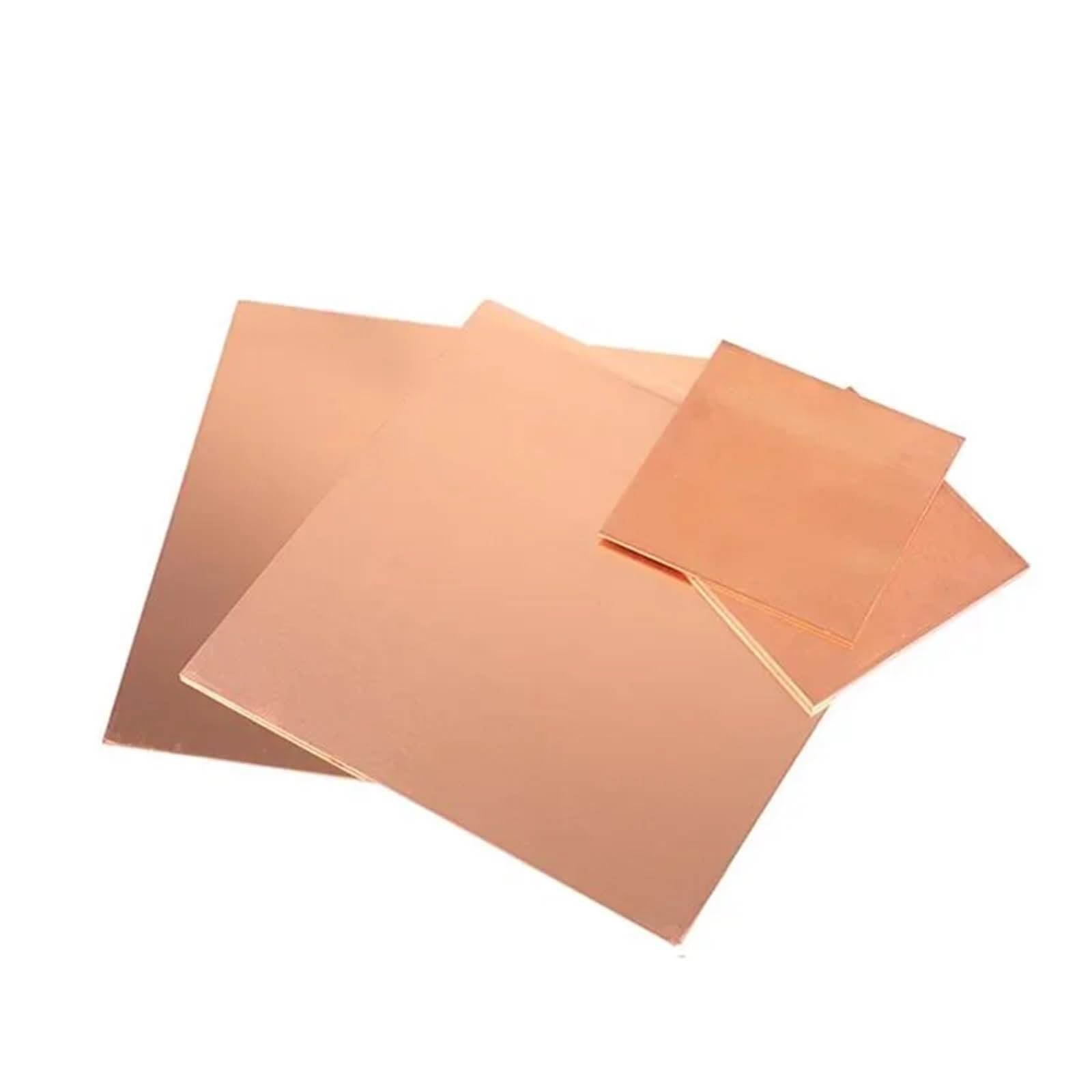 Blacha z czerwonej miedzi, Płyta miedziana i blacha o grubości 0,1-10 mm Różne rozmiary(1.5mm 1pc,150x150mm)