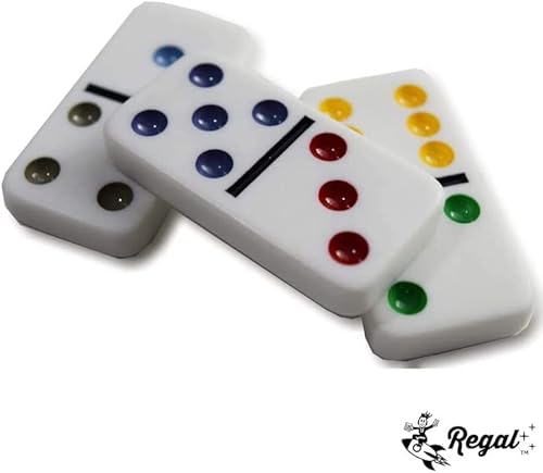 Regal Games Mexican Train Double 15 Dominoes Set For Adults & Kids thumb #5