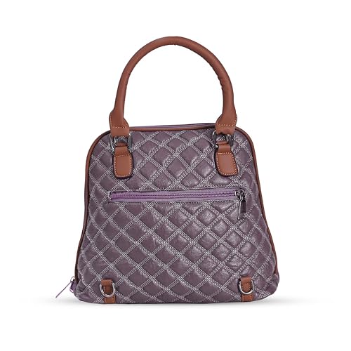 Image of AJANTA QIARRA Women Luxe Artificial Leather Premium Quilted Satchel Bag | Handbag with Detachable Slings