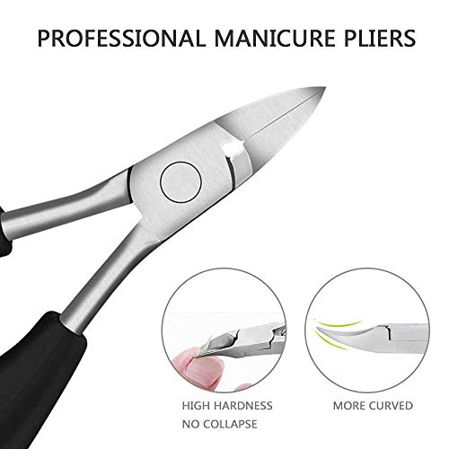 leegoal Toe Nail Clipper for Ingrown or Thick Toenails, Heavy Duty Toenail Trimmer Nail Clipper Pedicure Tool with Long Handle and Soft Grip for Seniors - Image 4