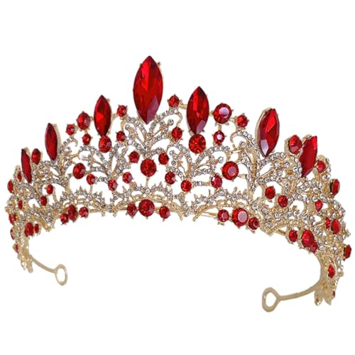 Tiara de novia en zinc con gemas de imitación para peinados de bodas