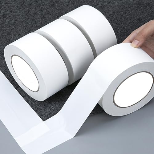 Image of Amanbo 3-Pack Duct Tape White Heavy Duty -2 in 66 Yds Total Waterproof No Residue Strong Adhesive Duct Tape Tearable for Indoor Outdoor Use,Multi Purpose Home Repair