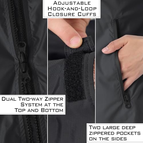 Image of Swim Parka Kids Windproof Sherpa-Lined Unisex Parka Quick-dry Robe Coat for Kids Youth,Oversize Swimming Warm Jacket