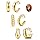 FIOROYAL 3 paia Orecchini Clip Donna Oro Orecchini A Clip 14K Placcati Chunky Hoop Orecchini Senza Buco Orecchini Clip Finti Orecchie Sets Orecchini Donna Oro/Argento GT
