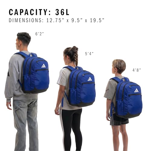 Image of adidas Striker Soccer Backpack 36L, Royal Blue, One Size, Backpack