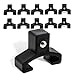 ABN 3/8in Drive Spring-Loaded Ball Bearing Socket Clip 10-Pack – Aluminum Organizer Holder Rail Replacement Clips