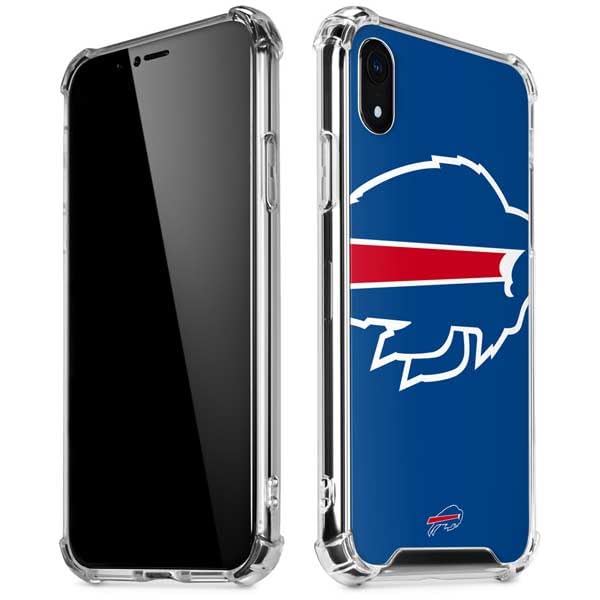 Skinit Clear Phone Case Compatible with iPhone XR - Officially Licensed NFL Buffalo Bills Large Logo Design