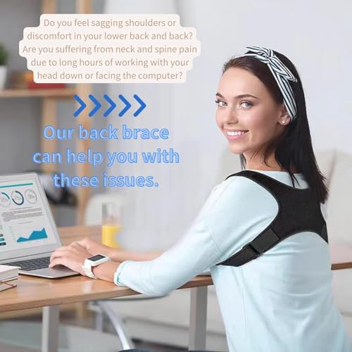 Posture Corrector for Women and Men, Adjustable Back Support for Back, Comfortable Upper and Back Brace, Shoulder and Neck - Image 5