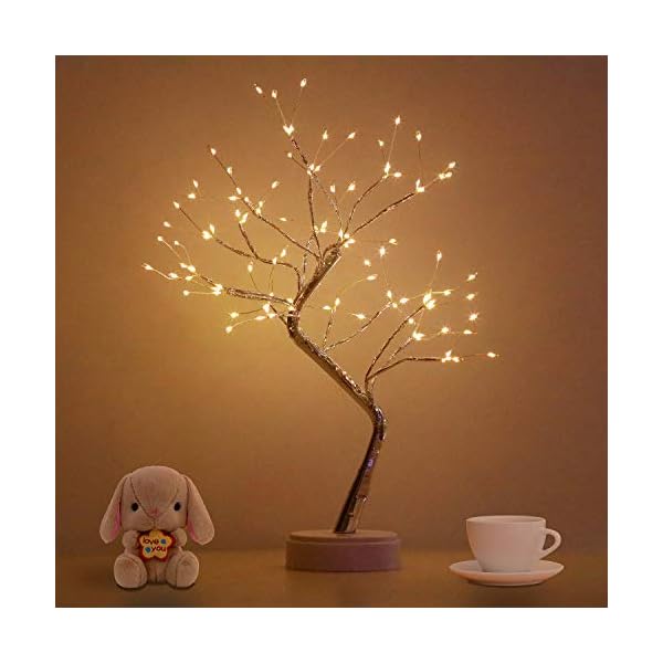 Bonsai Tree Light for Room Decor, Aesthetic Lamps for Living Room, Cute Night Light for House Decor, Good Ideas for Gifts, Home Decorations, Weddings,Christmas, Holidays and More (Warm White, 108 LED)