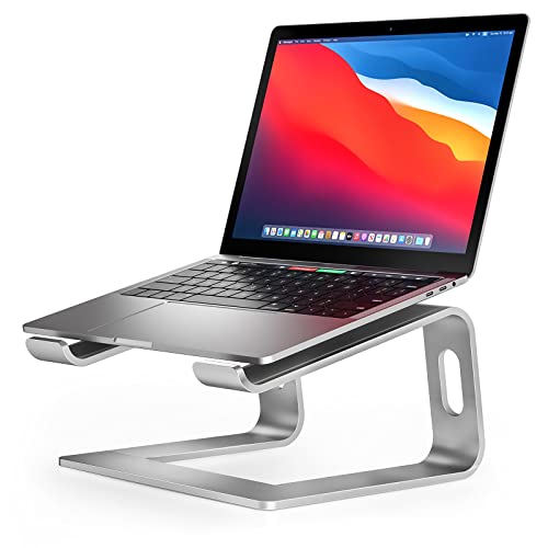 Nulaxy Laptop Stand, Ergonomic Aluminum Laptop Computer Stand, Detachable Laptop Riser Notebook Holder Stand Compatible with MacBook Air Pro, Dell XPS, HP, Lenovo More 10-15.6” Laptops