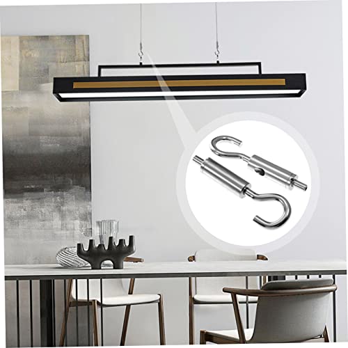 VOSAREA 6 piezas tensores para cables tipo gancho y ojo de alta resistencia para ajuste de tensión en cables, ideal para guía de cable y velas de sombra miniatura 3