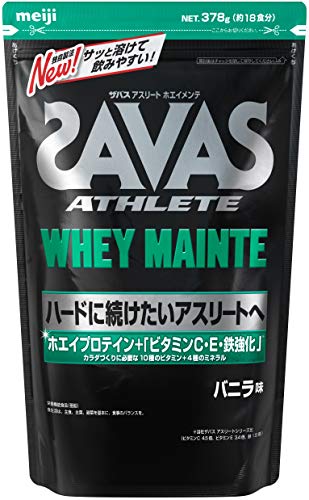 明治 ザバス アスリート ホエイメンテ バニラ味 378g