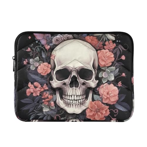 Funda para Laptop de 13-14 pulgadas Skull Flowers miniatura 1