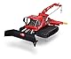 Dickie Toys 203783002 Pistenraupe, Schneeraupe, Snow Hero, bewegliche Teile, 23 cm groß, rot/schwarz
