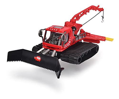 Dickie Toys 203783002 Pistenraupe Schneeraupe Snow Hero bewegliche Teile 23 cm groß rot/schwarz