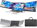 15.6" Laptop Screen Extender - Laptop Monitor Extender for Laptops 13-17.3", FHD 1080P Portable Triple Monitor, 2 Cable Connection Plug & Play for Windows/Mac/Chrome/Surface