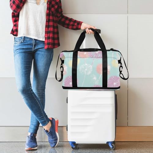 duffel bag Weekender Overnight gym bag port duffel bag with Adjutable trap for Yoga Large Capacity 7