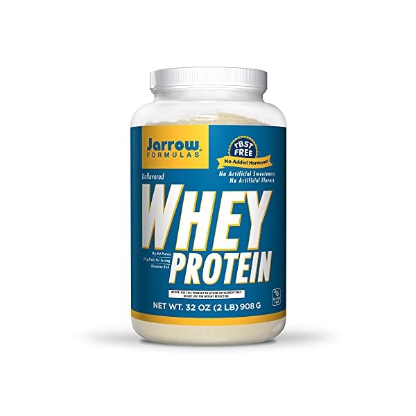 Jarrow Formulas Whey Protein, Unflavored 908g Powder Supports