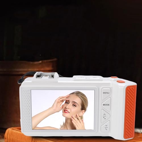 Image of 4K 70MP FHD Digital Camera with Dual Screens, Autofocus F1.8 DSLR Camera with WiFi Instant Sharing, 50X Digital Zoom, Fill Light (White)