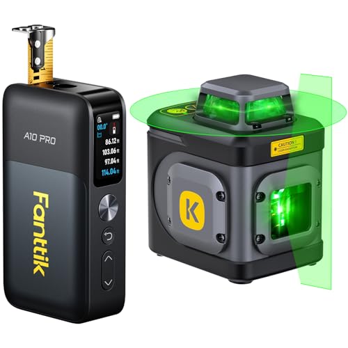 Fanttik A10 Pro 2-in-1 Digital Laser Tape Measure with HD IPS Color Display & Fanttik D5 Laser Level 360°