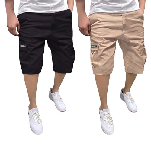 Image of Lymio Men Shorts | Men's Cargo Shorts | Regular Fit Casual Wear Short Pant for Men | Multi-Pocket Lightweight Cotton | Summer & Adventure Ready (SSM-S-05-08)