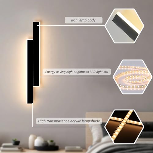 Aplique pared interior LED 15W regulable de 60cm con mando a distancia 3