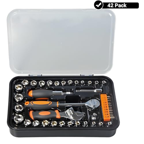 Clés à douille Sunbaba lot de 42 pièces avec étui robuste antichoc - 4