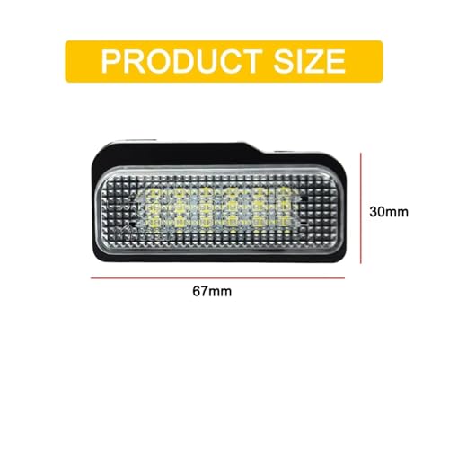 Lámpara de matrícula LED de 12V para Tesla Model S modelos 2012 a 2016 4