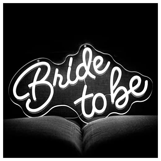Bride to be Letters LED Wall Sign for Christmas Bridal Shower Bachelorette Engagement Gifts Bride to be Neon Sign LED Logo Wedding Party Neon Light Wall Decor