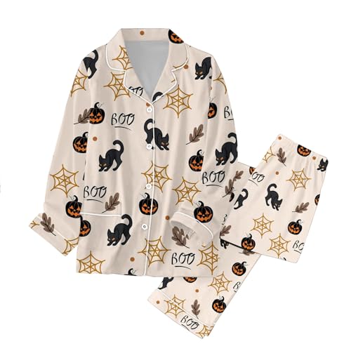 Pyjama femme Halloween rose : fini le froid avec ce pantalon imprimé