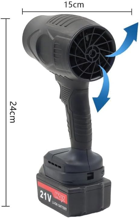 Image of COFENDY Handheld Electric Portable Air Blower,Turbo Jet Blower Cordless 48V,Handheld High Powerful Blow Brushless Motor for Extra runtime,Multipurpose Car,Home Corner, Road Cleaning (Multicolour)