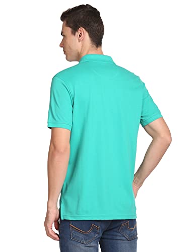 Image of Arrow Sport Solid Polo T-Shirt for Men - Regular Fit, Cotton Half Sleeves Mens Tshirt