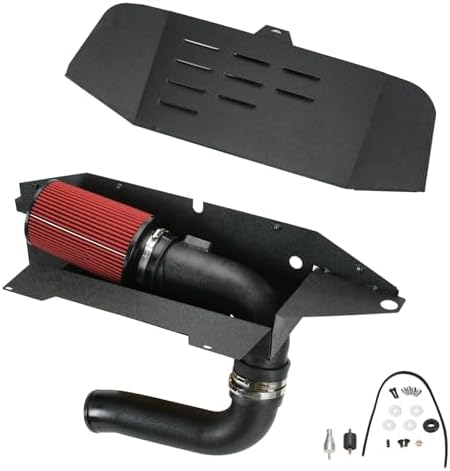 Amazon.com: PTNHZ Cold Air Intake Kit w/Filter & Heat Shield Compatible ...