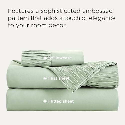 Image of Bedsure Twin XL Sheets Dorm Bedding - 3 Pieces Soft Extra Long Twin Sheets, Breathable & Cooling Bed Sheets Set, Oeko Tex, Easy Care Microfiber for Women, Men, Sage Green