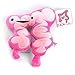 I Heart Guts | Colon Plushie You Move Me Organ Stuffed Toy, Pillow, Surgery Recovery, Get Well, Cancer Support, Funny IBS IBD Colitis Humor