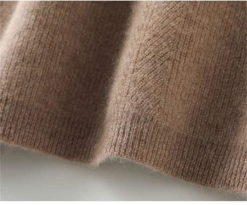 Dvbfufv Women's Merino Wool Sweater Dress Women Winter Thicken Long Jumper Female V-Neck Knee Length Knitted Dresses3