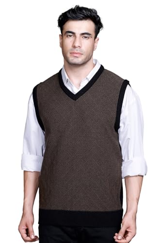 Image of GODFREY Half Sweater for Man Winter Pullover - Sleeveless Men Sweaters