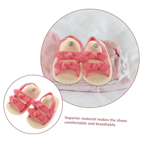 1 Pair of Toddler Sandals- soled Princess Summer Prewalker (Size 11)3