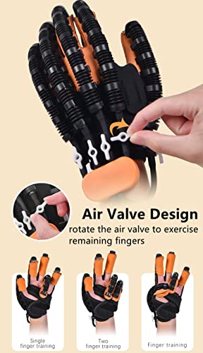 Image of Rehabilitation Robot Gloves Upgrade Hemiplegia Hand Stroke Recovery Equipment (Right Hand-M)