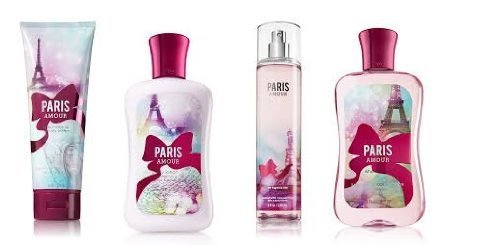 Bath & Body Works Signature Collection PARIS AMOUR Gift Set Body Lotion ~ Shower Gel ~ Body Cream & 