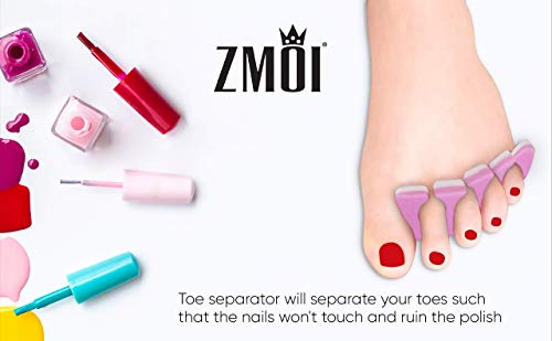 toe separators set - 24 pieces premium pedicure tool kit super soft amp durable two tone zmoi