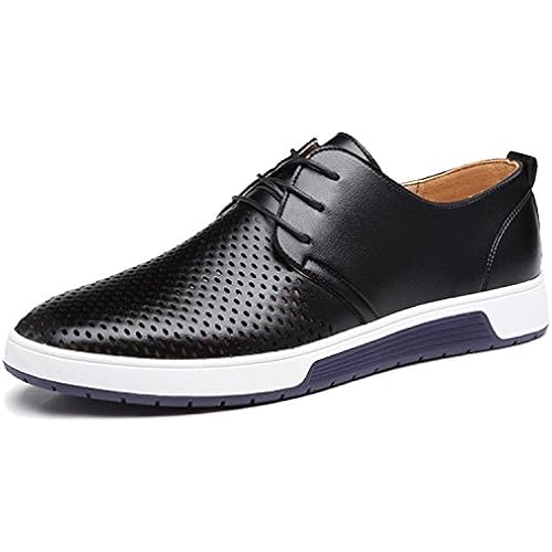 ZZHAP Men's Casual Oxford Shoes Breathable Flat Fashion Sneakers