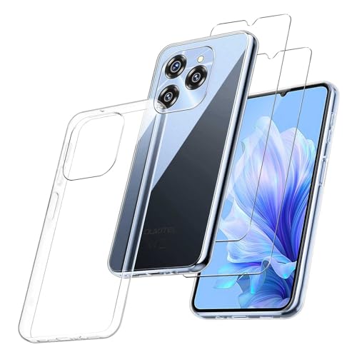 MIBZOR 3 in 1 Klar Hülle Kompatibel mit Oukitel C50 (6.8
