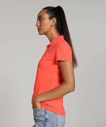 Image of Puma Women's Polo T-Shirt | Cotton Regular Fit Short Sleeve Polo with Ribbed Collar & Button Placket | Classic Everyday T-Shirt for Casual, Sport & Streetwear
