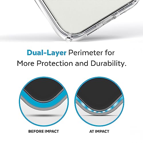 Image of Speck Clear iPhone 14 Pro Max Case - Drop Protection, Scratch Resistant Dual Layer Slim Phone Case for 6.7 Inch iPhones 14 Pro Max - MagSafe Compatible - Anti-Yellowing - Presidio Perfect-Clear /Clear