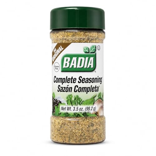 Badia Complete Seasoning, 3.5 oz - All-Purpose Spice Blend of Garlic, Onion, Salt, Pepper, Herbs & Spices - Savory Signature Blend