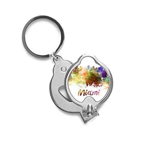 Coupe-ongles aquarelle Miami Ville coupe-ongles design original