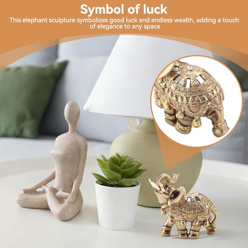 Figura Elefante de Resina para Decoración Hogar miniatura 5